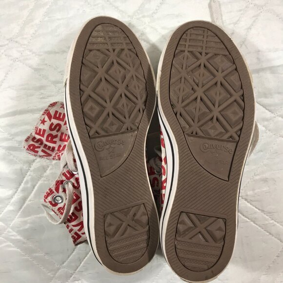 Converse Chuck Taylor‎ "Converse" Printed in Red High Tops mens 8 - Picture 7 of 7